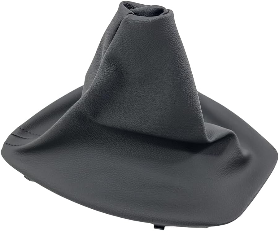 Gear Stick Boot Compatible with BMW 3 Series E90 E91 E92 E93 Gear Stick Gaiter for Manual Transmission with Frame Faux Leather Replacement Gear Stick Boot Black 25117595282