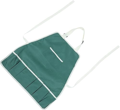 Delantal de jardín para niños con bolsillo delantal de jardinería de lona, delantales de trabajo, delantales ajustables para cocina, chef, camarera,