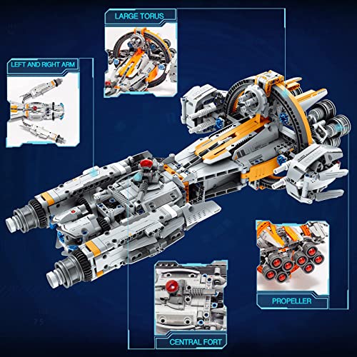 Springflower Building Blocks Toys For Boys And Girl 10+ Year Old, Diy Building Bricks,Stem Engineering Construction Space-Warship Building Set For Adults(955 Pcs) #TOP2