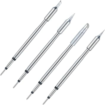 4 PCS Soldering Iron Tips,C245 Replacement Solder Tips Kit Tool, C245-KU/B/C3/JS Soldering Iron Tips Compatible with JBC Soldering Station