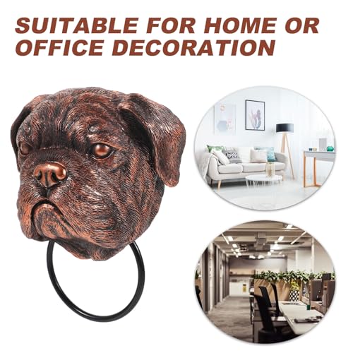 Aldaba de perro en níquel cepillado para decorar puertas de interior y exterior 8