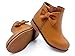 CIXVXCI Girls Ankle Boots Fashion Boots for Girls with Zipper Short Suede Booties for Toddler/Little Kids Brown US 7