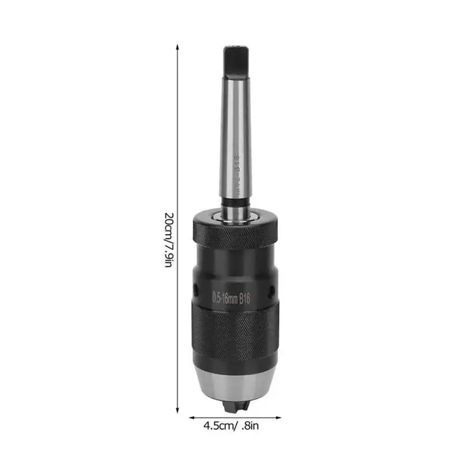 Portabrocas sin llave MT2-B16 de 0,5-16 mm, adaptador cónico de liberación rápida for equipos de taladradora