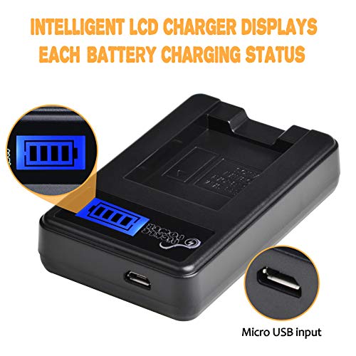 Slb-10A Pickle Power (X2) Slb10A 1400Mah Batteries And Slim Lcd Usb Charger Compatible With Samsung Ex2F Hz15W Sl202 Sl420 Sl620 Sl820 St76 Wb150F Wb200F Wb250F Wb350F Wb750 Wb800F Wb850F Wb1100F #TOP1