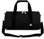 Everest 16-Inch Duffel rond, noir, taille unique