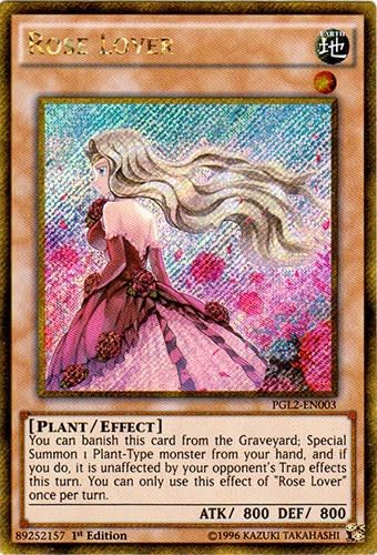 YU-GI-OH! - Amante de las rosas (PGL2-EN003) - Oro Premium: Retorno del Bling - Edición ilimitada - Gold Secret Rare