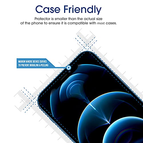Image of amFiIm OneTouch for iPhone 12 Pro Max Screen Protector 6.7 inch Tempered Glass | Auto-Alignment, 30s Install, Bubble Free, 9H Hardness, Scratch & Drop Protection, HD Clear, Case Friendly, 2 Pack (12P-6.7'')