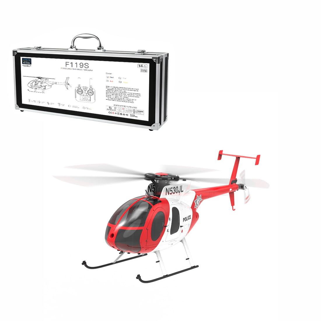 Amazon | FunKitFX F119S MD500 RCヘリコプター 大人用 1/16スケール