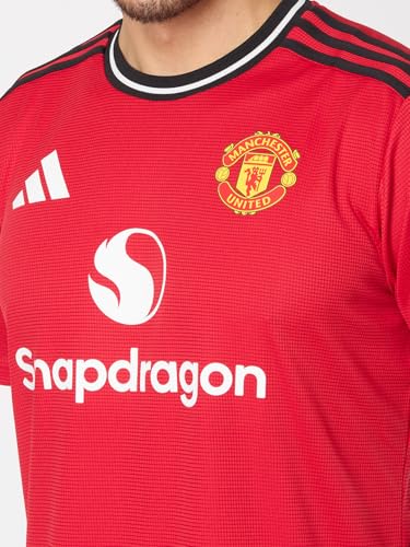 adidas Men's Manchester United 25/26 Home Football Jersey, Red, S