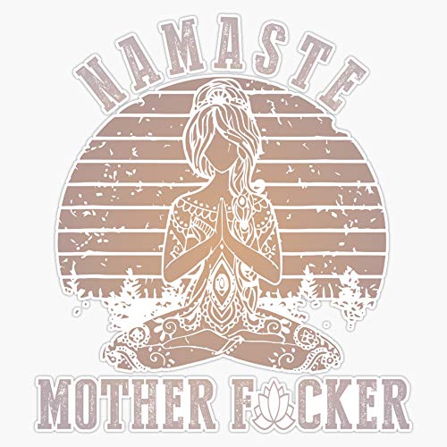Evan Decals Namaste Yoga Vinyl Bumper Sticker 5