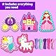 KRAFUN Prinzessin-Einhorn-Schnürkarten-Set für Kinder ab 3 Jahren, 5 Anfänger-Projekte mit Prinzessin, Einhorn, Schloss, Anleitung, Feinmotorik-Spielzeug