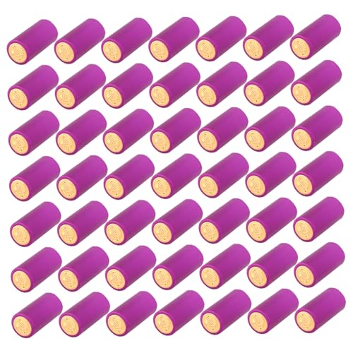 LALADEFIEE Wine Vacuum Stopper 100pcs Red Wine Bottle Film Bottle Capsules Heat Shrinkable for Winery