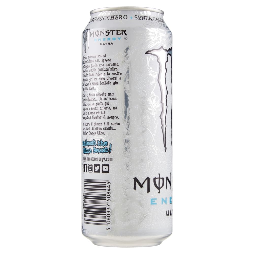 Italian Gourmet Energy Drink Ultra 48 x 500 ml – Koffeinhaltiges, kohlensäurehaltiges Erfrischungsgetränk, zuckerfrei, Vorratspack für Alltag, Büro & unterwegs + Italian Gourmet Polpa