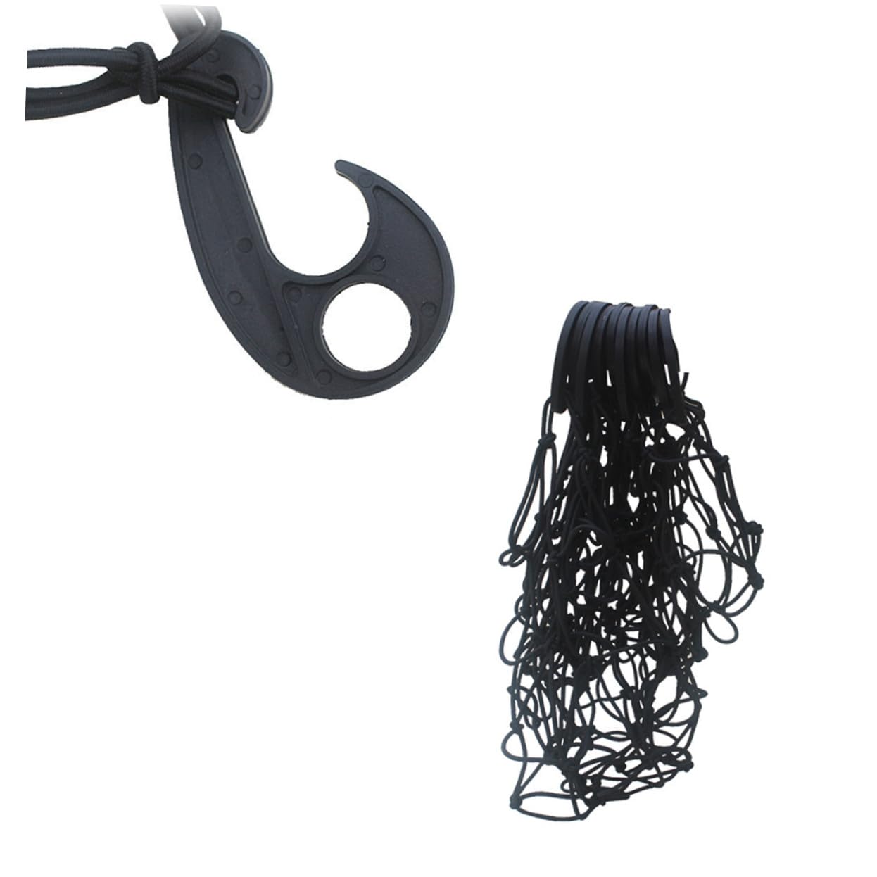 Filet de rangement pour toit de voiture avec crochets de fixation