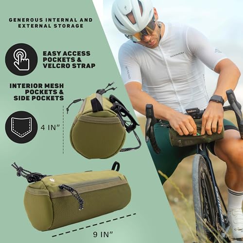 image for Lumiere & Co. Bike Handlebar Bag - Durable, Multiple Size and Color Op
