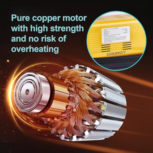 Image of Heavy Duty Air Compressor Kit,Offroad Air Compressor for Truck, Air Pump Max 150PSI for Heavy Duty Car, SUV 4x4 Vehicle RV SUV Tire