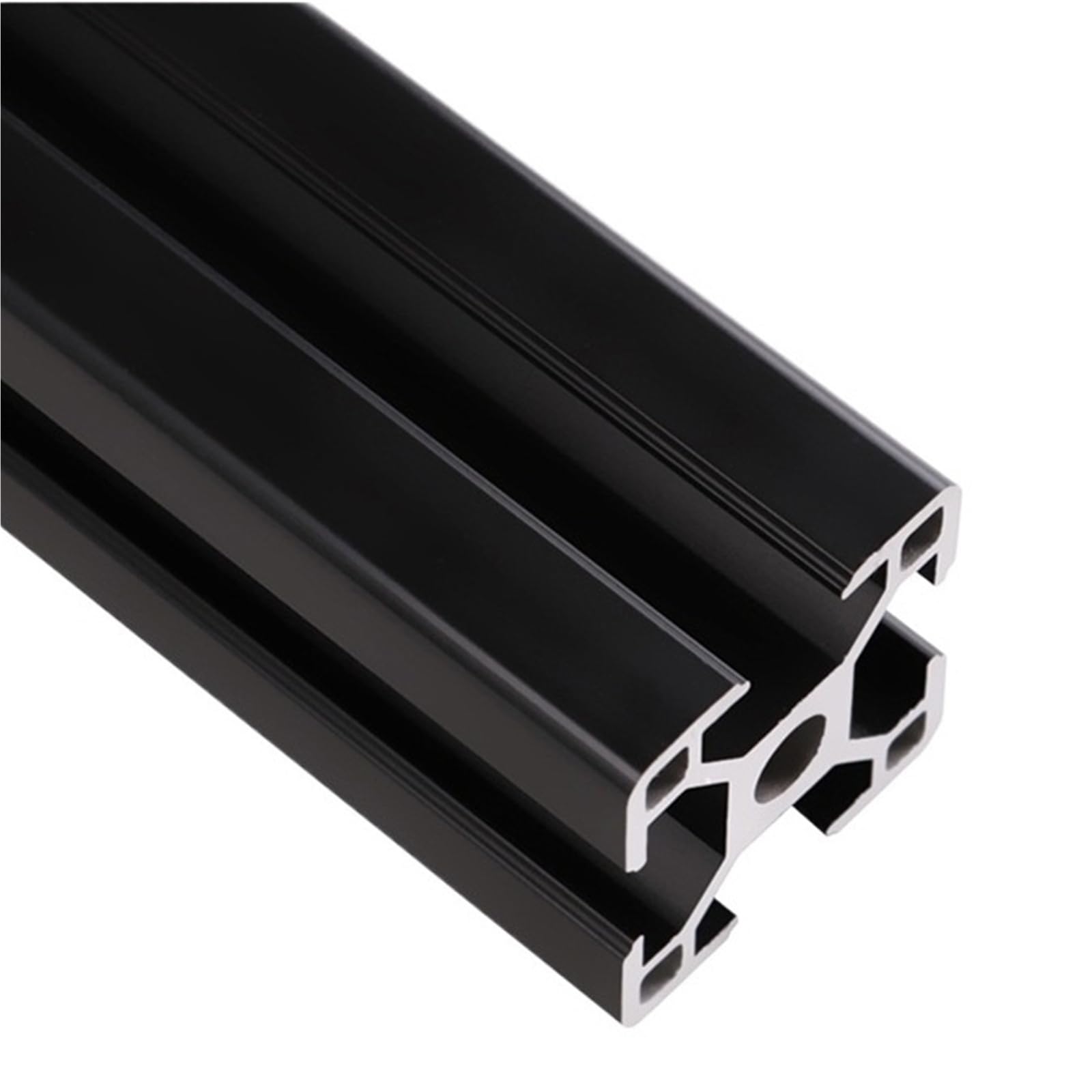 GTPBAO Profilo in alluminio 3030 anodizzato nero, estrusione lineare quadrata, struttura a rotaia quadrata spessa 1,8 mm Binario estruso(900mm)