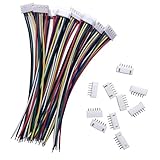 Vanka JST-XH 5S Connector Adapter Plug Battery Wire Balance Extension Cable for Li-Po Batteries (15cm/150mm, Pack of 10)