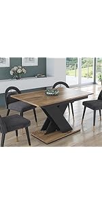 Uitschuifbare Tafel - 120/160 X 80 X 76 Cm - Keuken- En Woonkamertafel Met Houtlook Mdf Metaal Wit