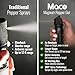 Mace Pepper Gel - Magnum 4, 79g, 20 Feet Range, No Wind Blowback, Max Strength 10% OC Formula, Long Lasting UV Dye, Flip Top Safety Cap, Self Defense Pepper Spray Gel for Women & Men - Black