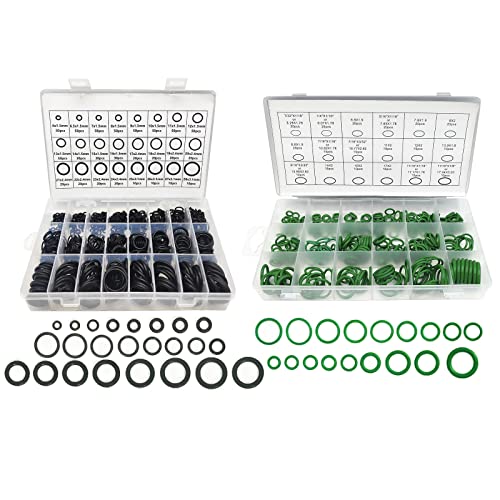 Boatsea 740Pcs Rubber O Ring Assortment 24 Sizes And 270Pcs Rubber O Ring 18 Sizes Sealing Gasket Washer Made Of Nitrile Rubber Nbr For Automotive Repair cover