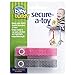 Baby Buddy Secure-A-Toy, Safety Strap Secures Toys, Teether, or Pacifiers to Strollers, Highchairs, Car Seats, Adjustable Length to Keep Toys Sanitary Clean, Registry Must Haves, Pink-Gray, 2 Count