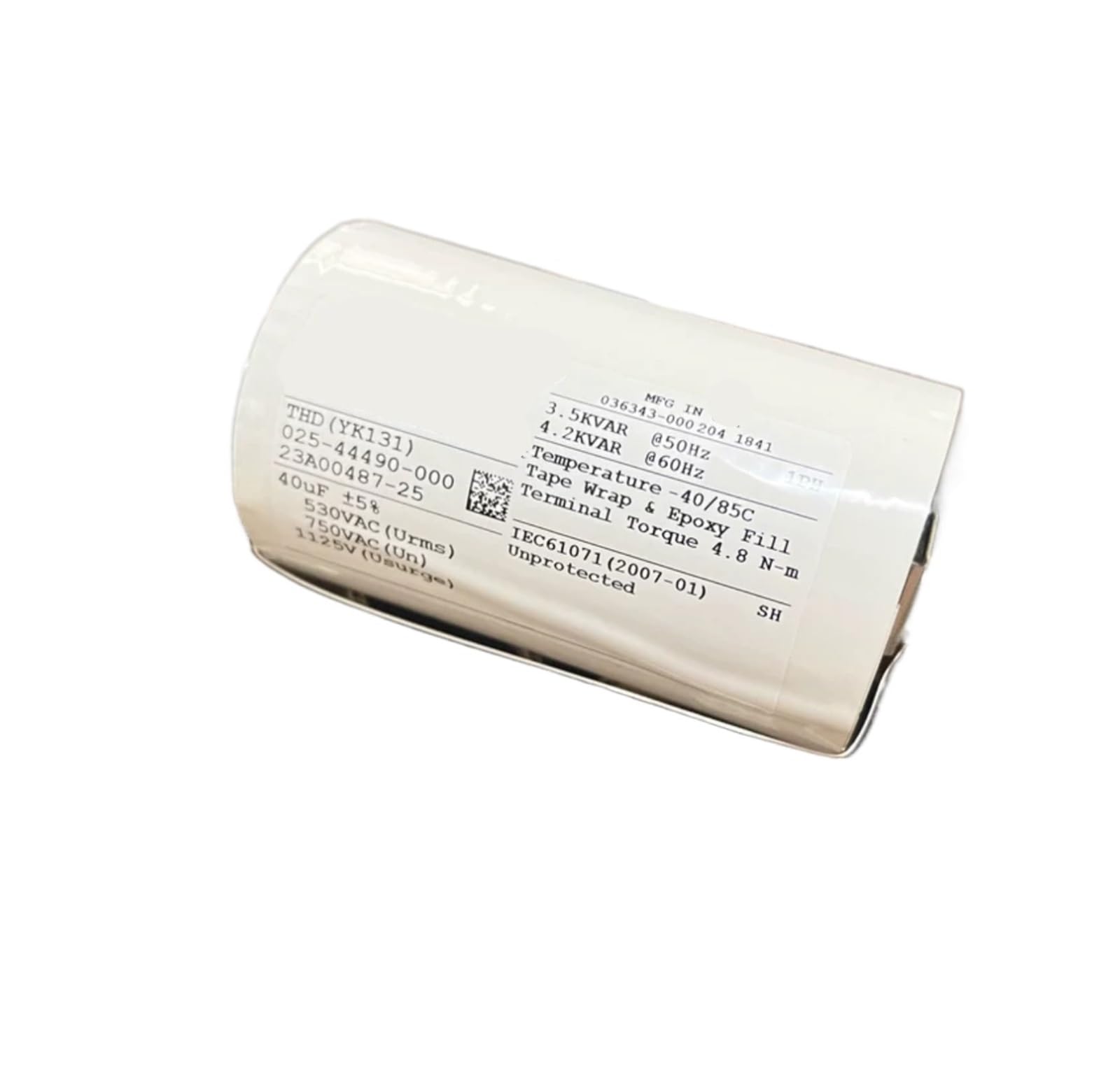 KSZHZYMGX 40uF 530V AC 750V AC 1125V AC Filter Capacitor 1pcs