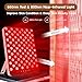 SUXIO Red Light Therapy Lamp - 165 LED Red Light Therapy Panel for Face & Body, Portable Deep 660nm - 850nm Near Infrared Light Therapy Device with Eye-Patch, Pink