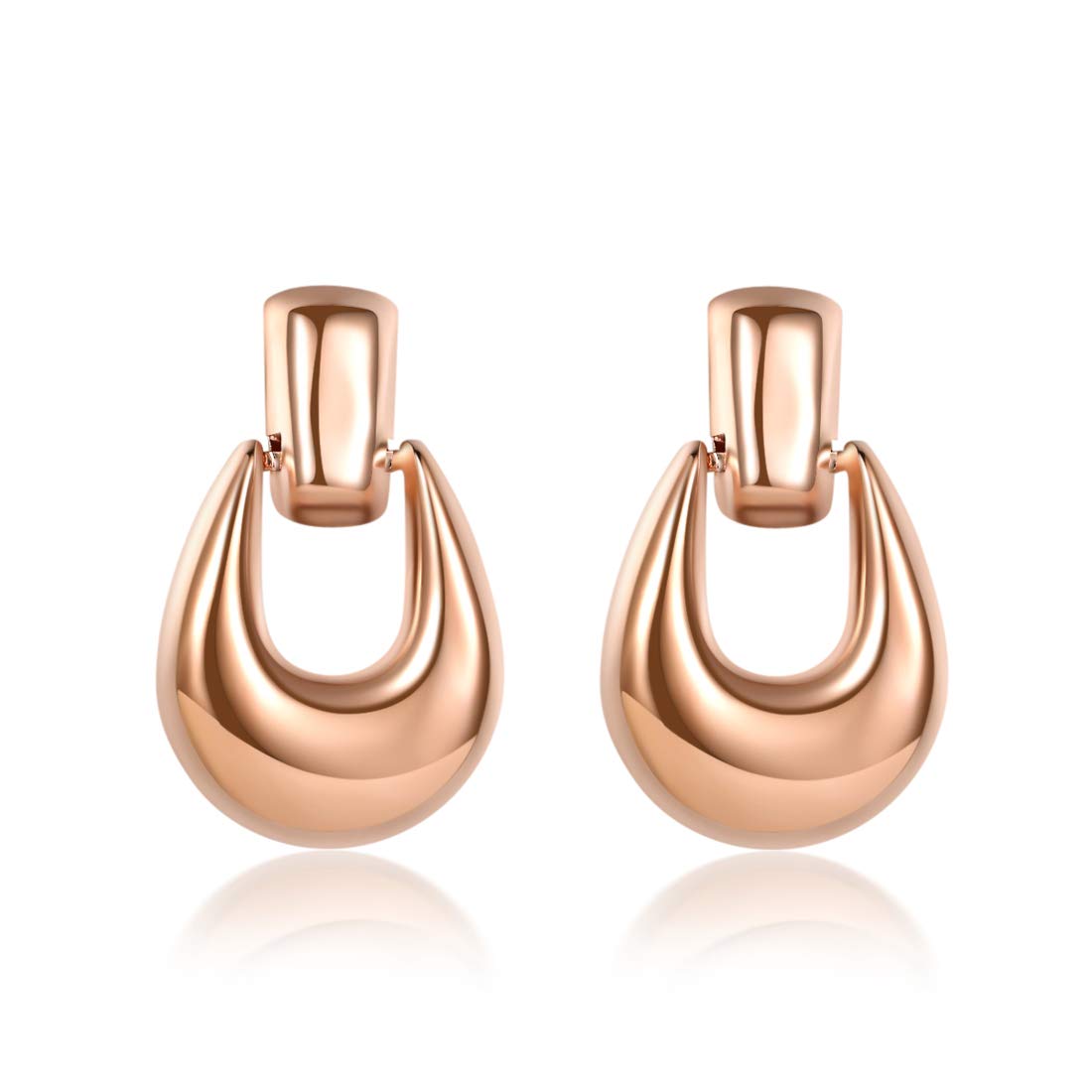 Jewels Galaxy Stylish Delicate Design Rose Gold Plated Wonderful Drop Earrings For Women/Girls (CT-ERG-45018) (B07QLZV9ND) Amazon Price History, Amazon Price Tracker
