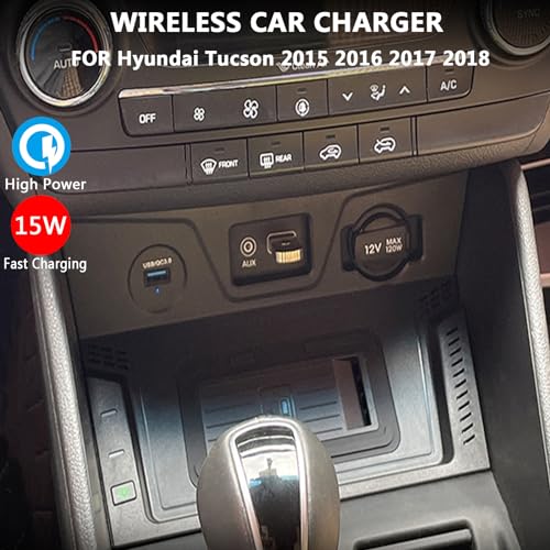 Chargeur sans fil pour console centrale Tucson résout les problèmes de batterie en voiture
