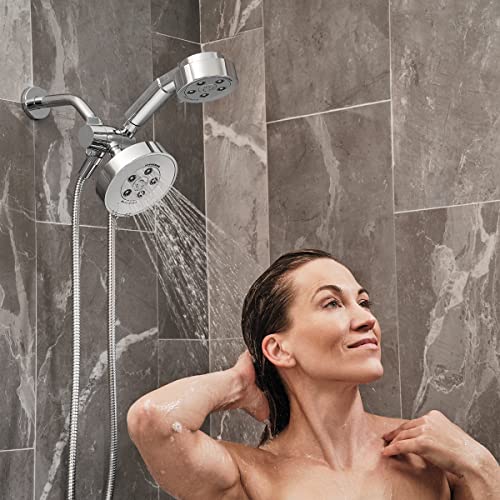 Neo Anystream Vsr-233010 6-Spray Polished Chrome Dual Shower Head 2.5-Gpm (9.5 Lpm) #TOP4