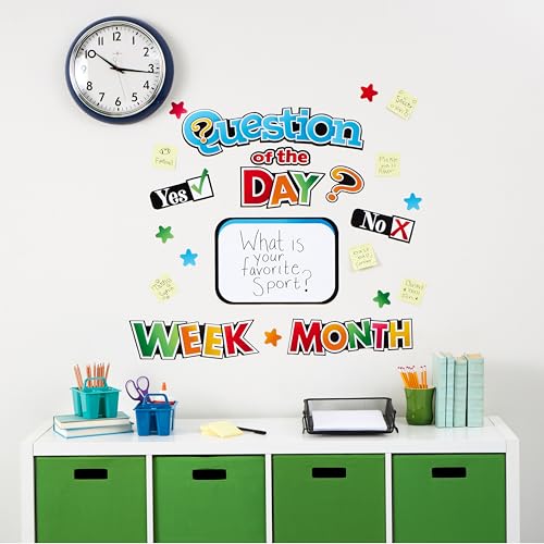 Tableau d'affichage interactif Eureka 661004 multicolore avec têtes effaçables 16 pièces - 2