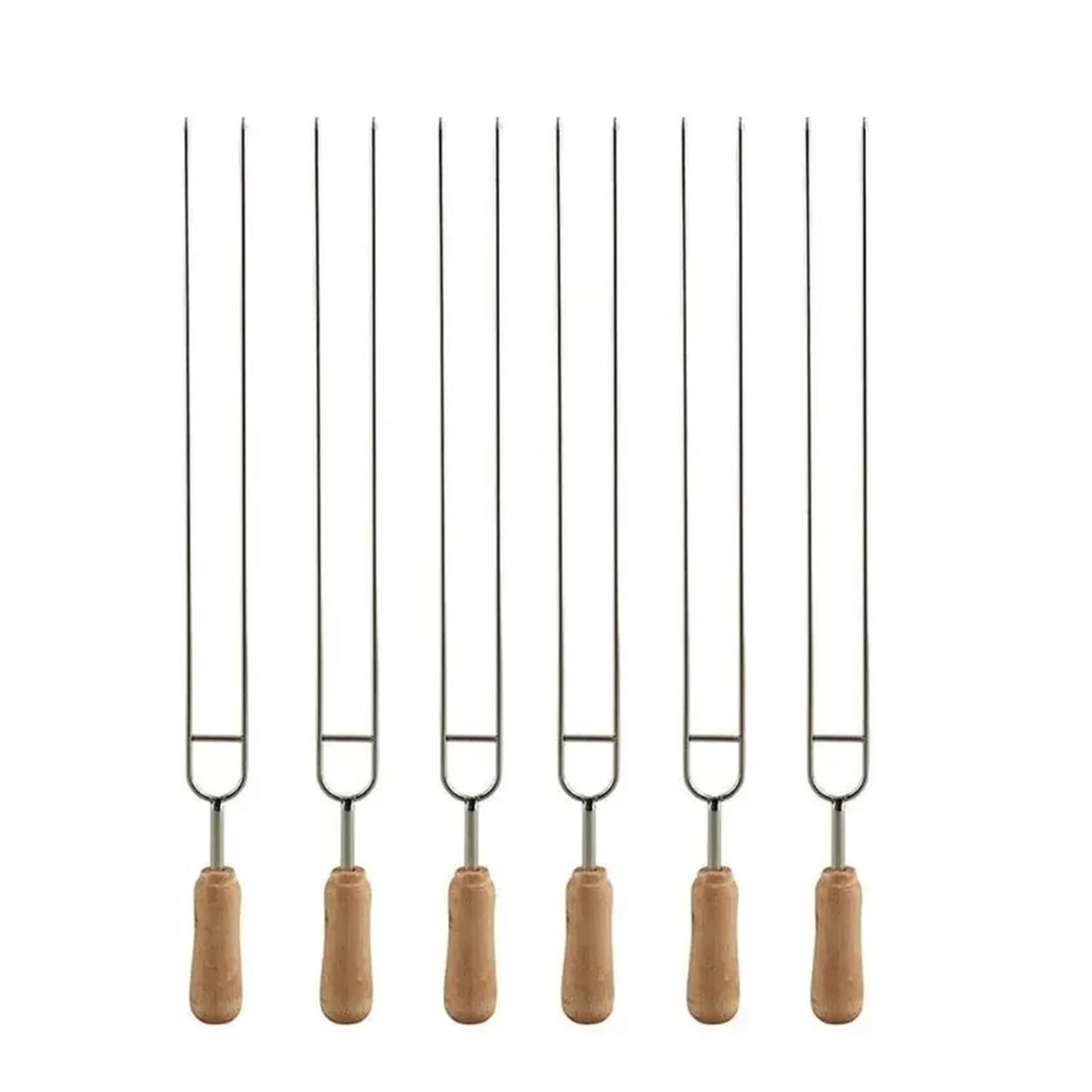 Genérico Brochetas de Metal for Barbacoa for Asar a la Parrilla 6 Piezas, en Forma U Acero Inoxidable