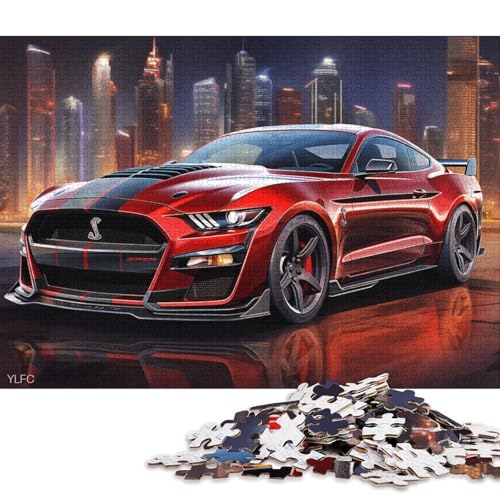 Art Sports Car Puzzle Unique Home Decor Premium Cardboard Jigsaw Puzzle for Adults Teen Unique Gift 70x50cm/1000pcs