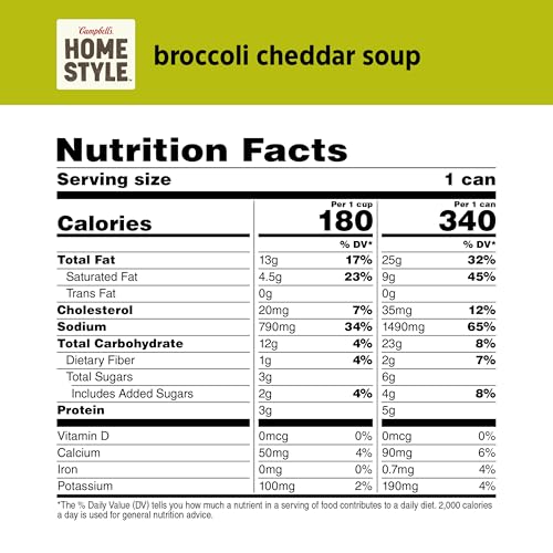 Image of Campbell's Homestyle Broccoli Cheddar Soup, 16.3 oz Can