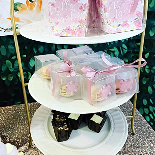 SENENQU 150 PCS Clear Favor Boxes, 2 x 2 x 2 inches Plastic Small Gift Boxes Transparent Cube PET Candy Boxes for Wedding,Party,Bridal Shower,Baby Shower by SENENQU - Image 4