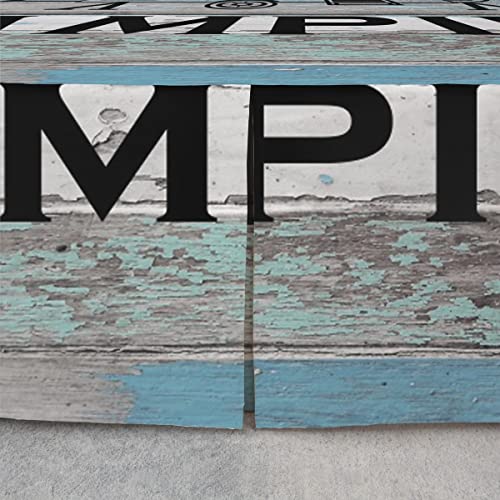 Camper Bedding Set Twin Happy Camping Bed Skirt Retro Rustic Farmhouse Bedding Summer Camp Car Bedskirt For Kids Teen Adults Hawaii Holiday Palm Tree Bed Skirts 1 Pillow Case Rv Bed Decor #TOP3