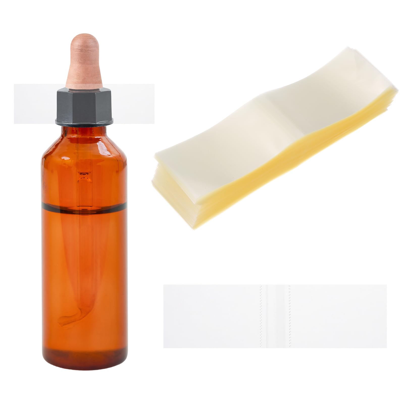 Bandas retractiles transparentes para tubos de brillo de labios y aceites PATIKIL
