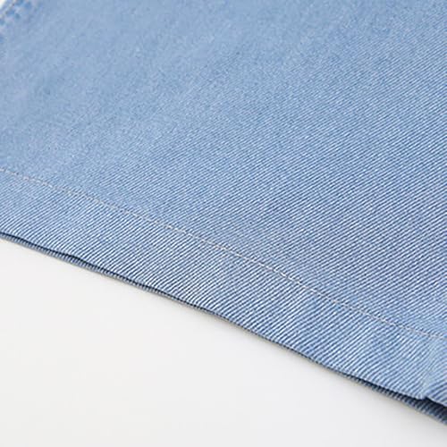 Girls Wide Leg Jeans Straight Baggy Elastic Waist Star Ripped Denim Pants Kids 2025 Cute Fall Classic Fit Pants2