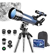 Amazon.co.jp: 天体望遠鏡 子供 初心者 150倍以上 466x高倍率 屈折式