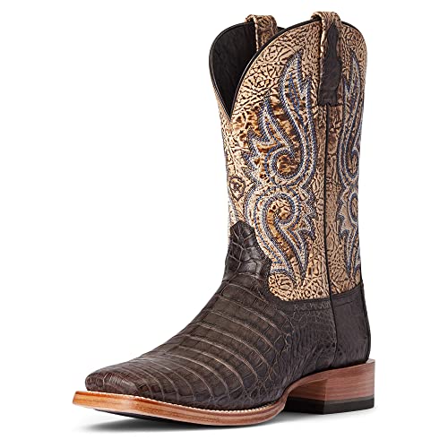 ARIAT Women's Western Mens Rls Denton NTRL Caiman Belly/Cml Tan