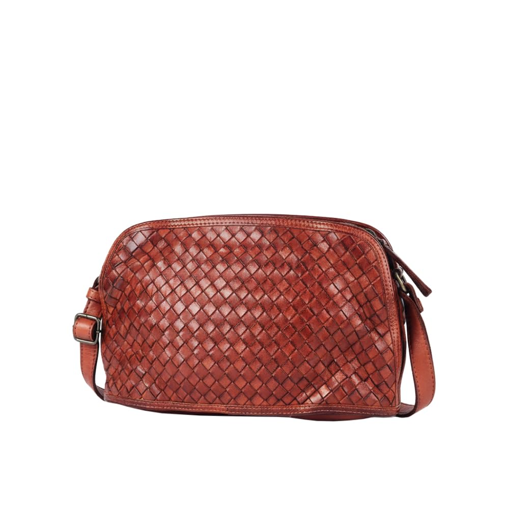 Spaghetti Western Swc148Cg Cross Body I Vintage Handmade Drum Dyed Genuine European Cowhide Leather Women Bag Western Handbag