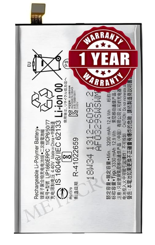 Image of Original LIP1660ERPC Battery Compatible for Sony Xperia XZ3 (H9436, H8416, H9493) - (3330mAh) - 1 Year Warranty JK1