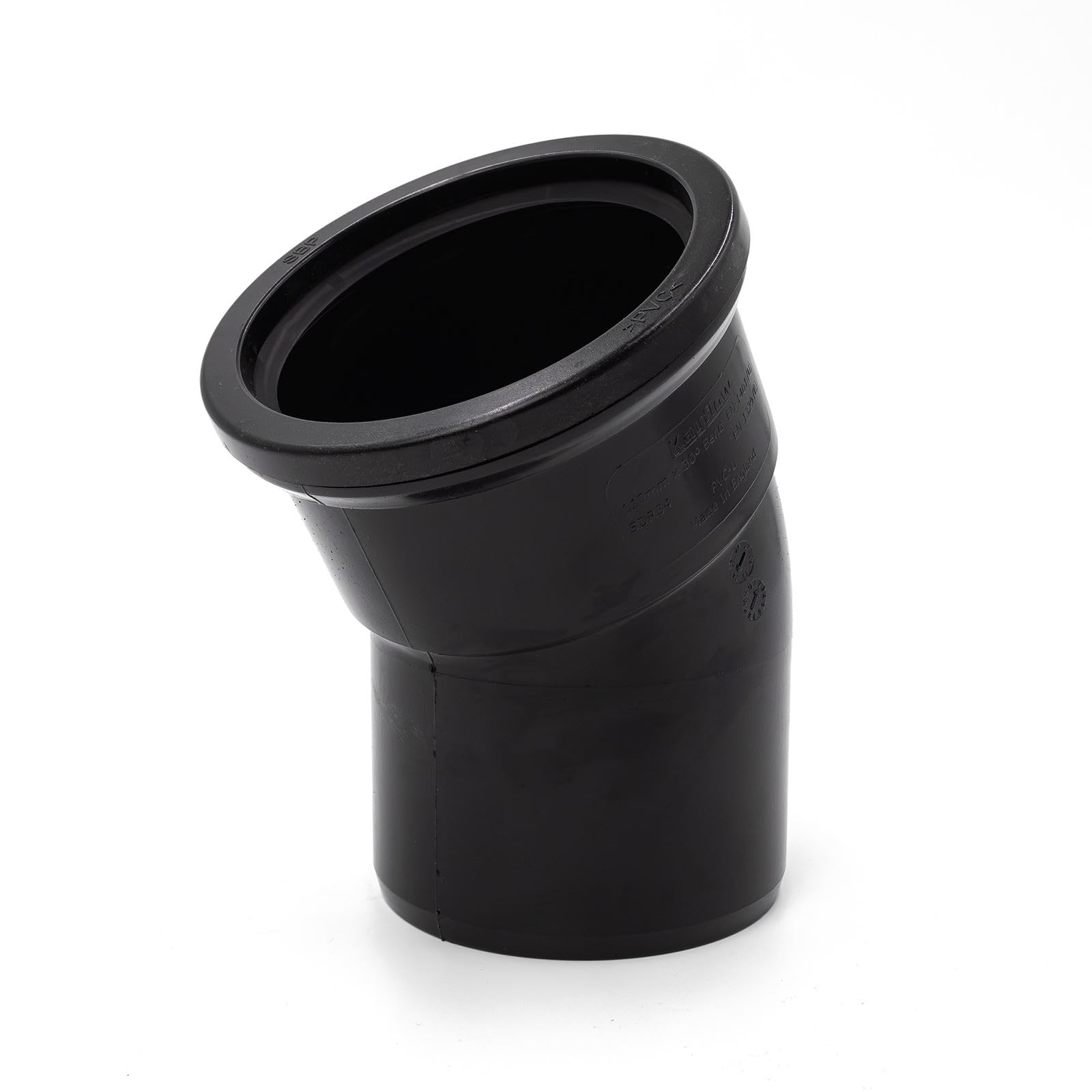Kayflow 110mm Soil (S9)30 Deg Bend (Single Socket)Black from B&Q