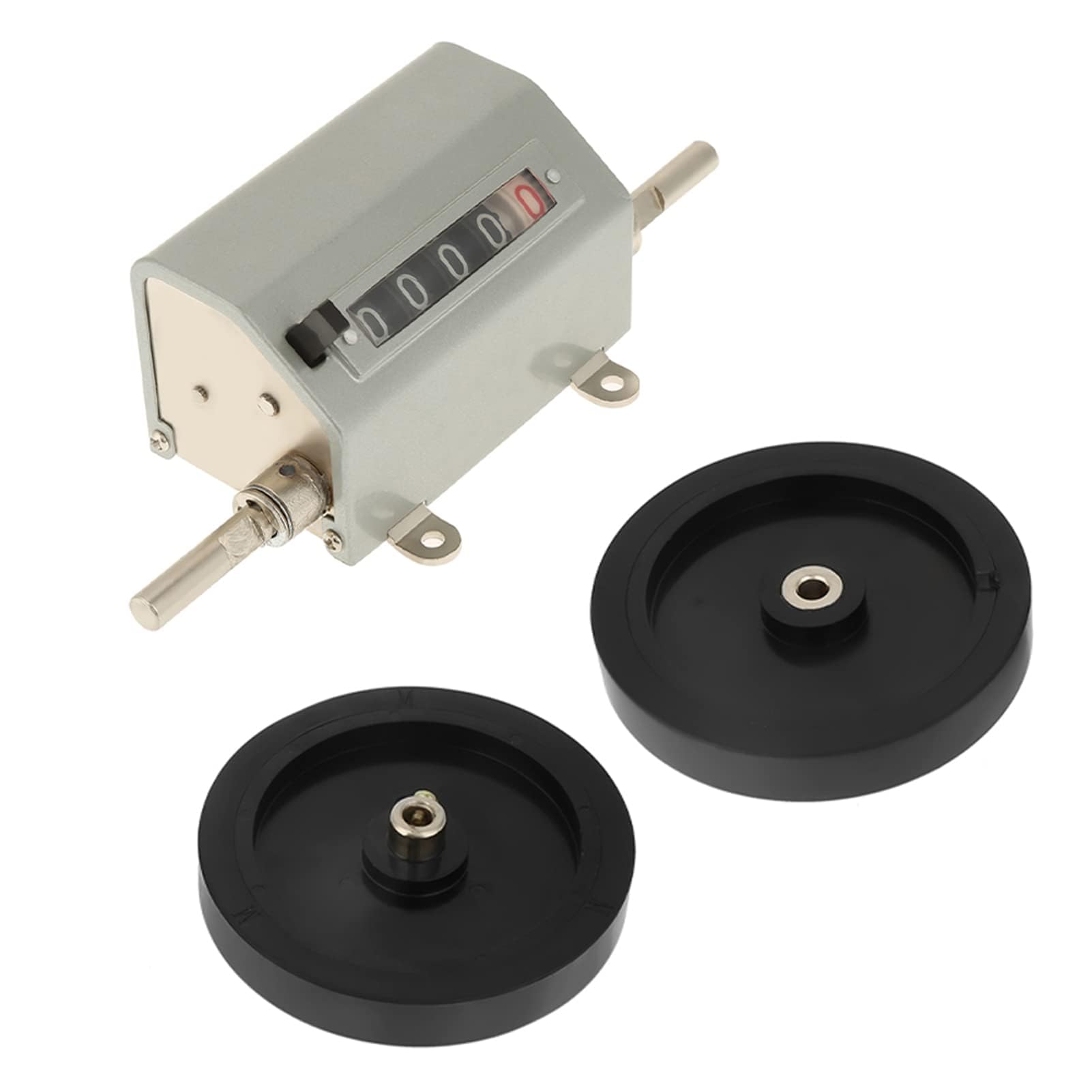 Contatore di Lunghezza con Rotella di Misurazione Metrica Keson Ruota di Misurazione Contametri a 5 Cifre Contametri 0 9999.9 Contatore a Rulli per la Misurazione della Lunghezza
