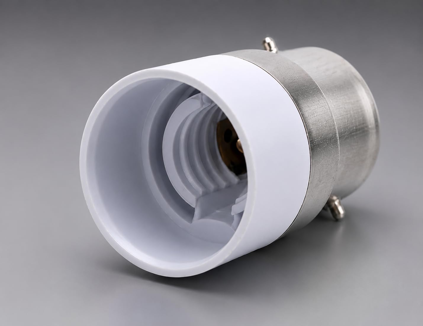 B22 to E14 Lamp Base Converter - White -1