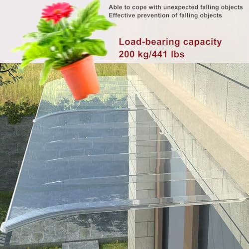 Toldo de puerta de PC curvado de alta resistencia y solución elegante 2