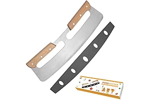 Pizza Cutter Pizza Cutter Rocker - 14 Inch Super Sharp Stainless Steel...
