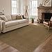 GENIMO Teppich in Jute-Optik aus Polyester (kein echter Jute), Indoor Outdoor Teppich 160 x 230 cm, waschbar, rutschfest, pflegeleicht für Wohnzimmer, Balkon, Terrasse