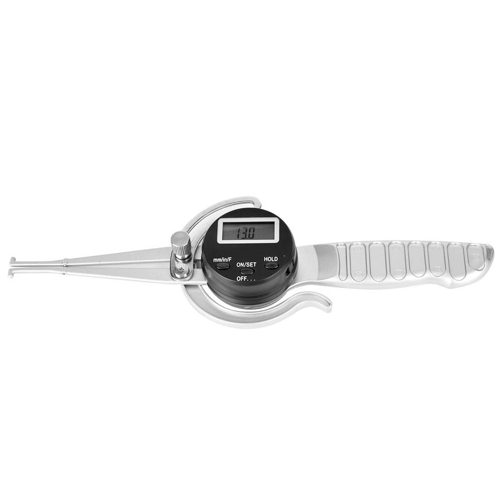 FTVOGUE Calibradores Digitales Calibre 0-6 Pulgadas Pantalla LCD Grande de 150 Mm con Tuerca de Bloqueo y Función de Retención para Medición Interior Exterior (pinza recta)